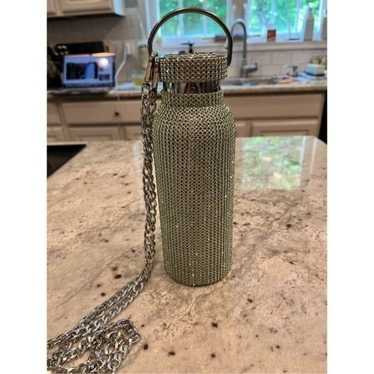 Peridot Green Crystal Water Bottle w/ Carry Chain… - image 1