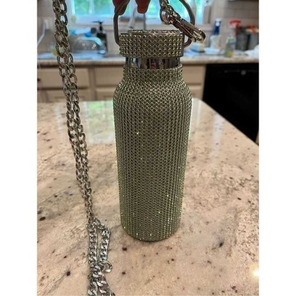 Peridot Green Crystal Water Bottle w/ Carry Chain… - image 5