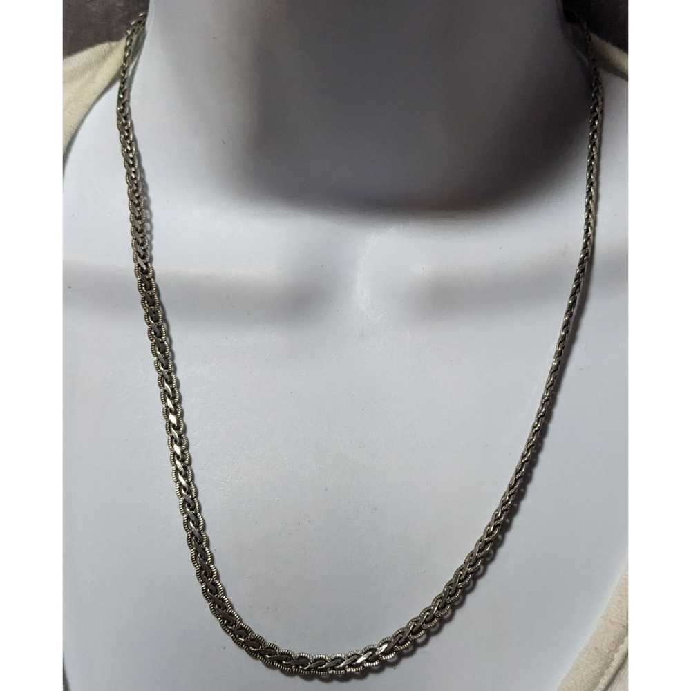 Other Sterling Silver Stylized Wheat Chain Neckla… - image 5