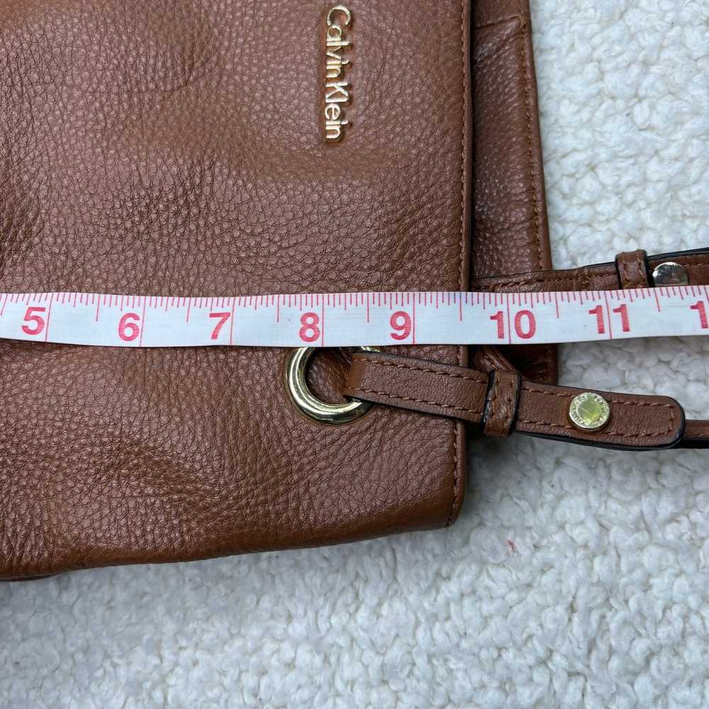 Calvin Klein Tan Brown Satchel Crossbody Bag - image 6