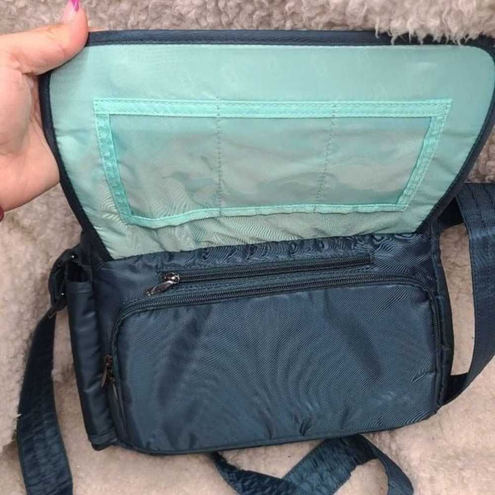 Lug Wings Blue Green Organizer Travel Crossbody P… - image 12