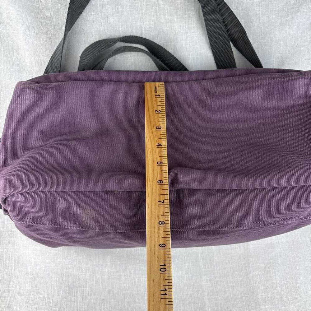 DULUTH Trading Co Large Canvas Travel Tote Purple… - image 12