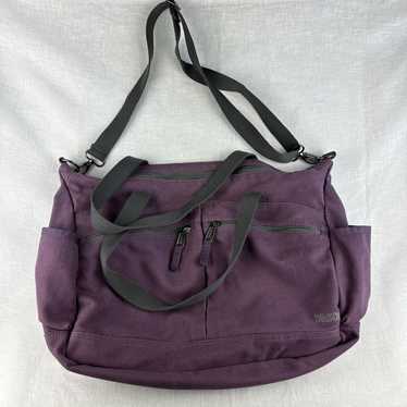 DULUTH Trading Co Large Canvas Travel Tote Purple… - image 1