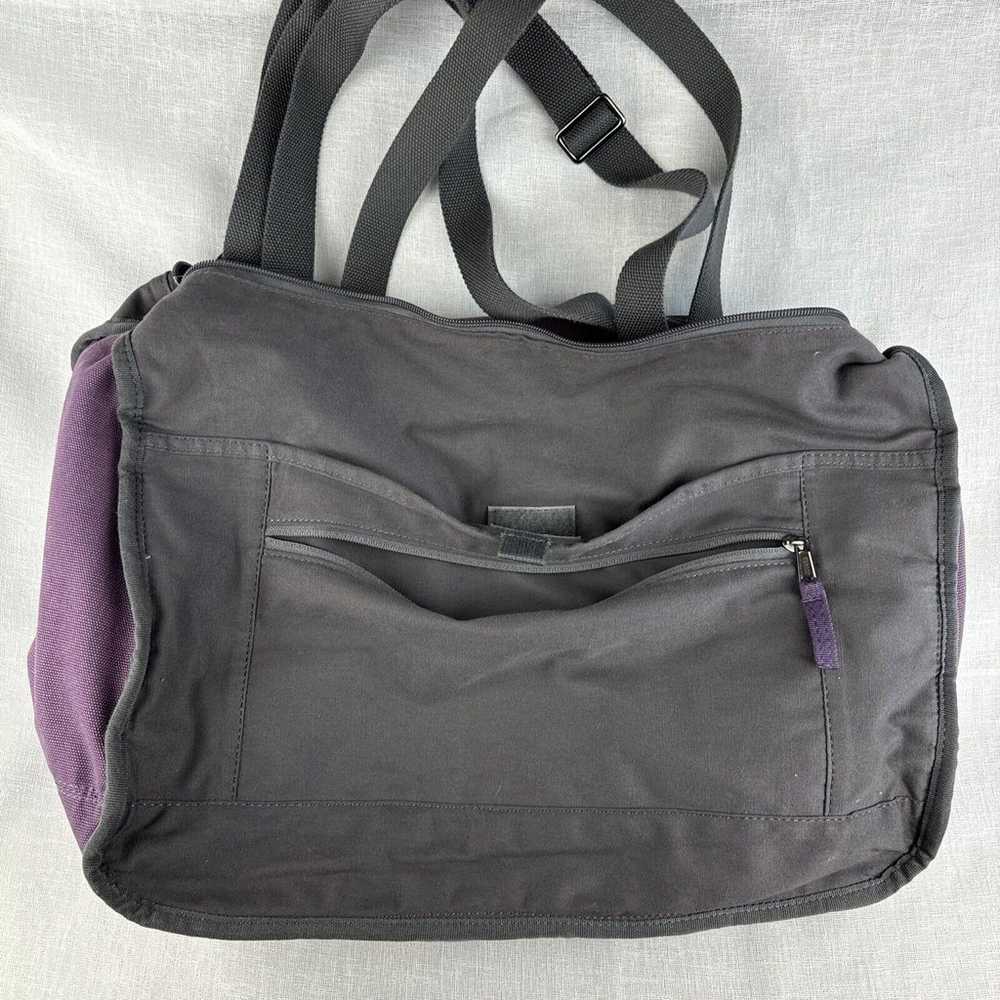 DULUTH Trading Co Large Canvas Travel Tote Purple… - image 7