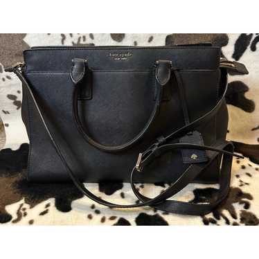 Kate Spade Large Black Cameron Satchel - Black