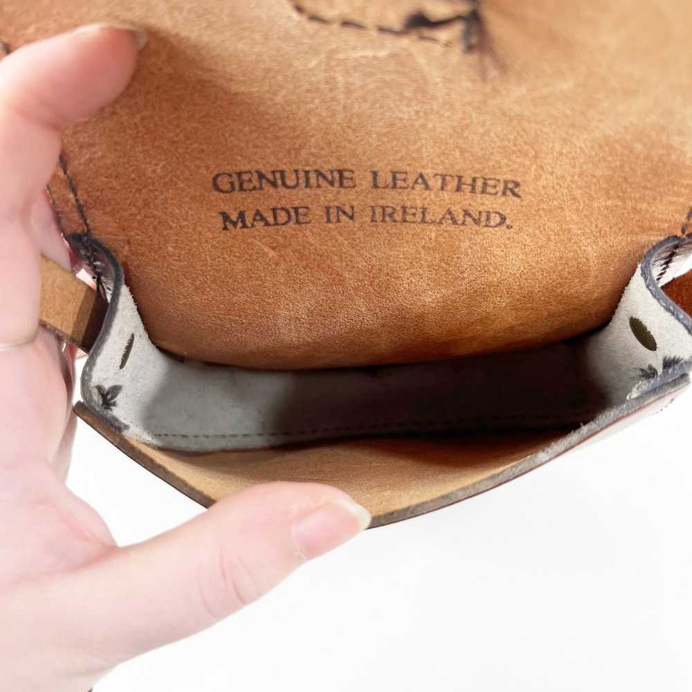 Genuine Leather Crossbody Ireland Saddle Bag Purs… - image 10