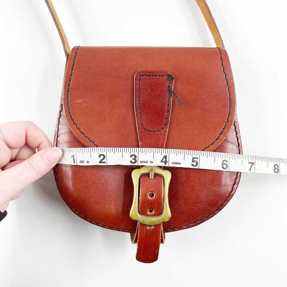 Genuine Leather Crossbody Ireland Saddle Bag Purs… - image 12