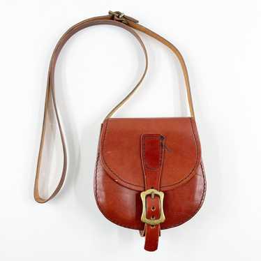 Genuine Leather Crossbody Ireland Saddle Bag Purs… - image 1