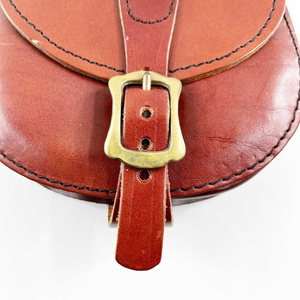 Genuine Leather Crossbody Ireland Saddle Bag Purs… - image 4