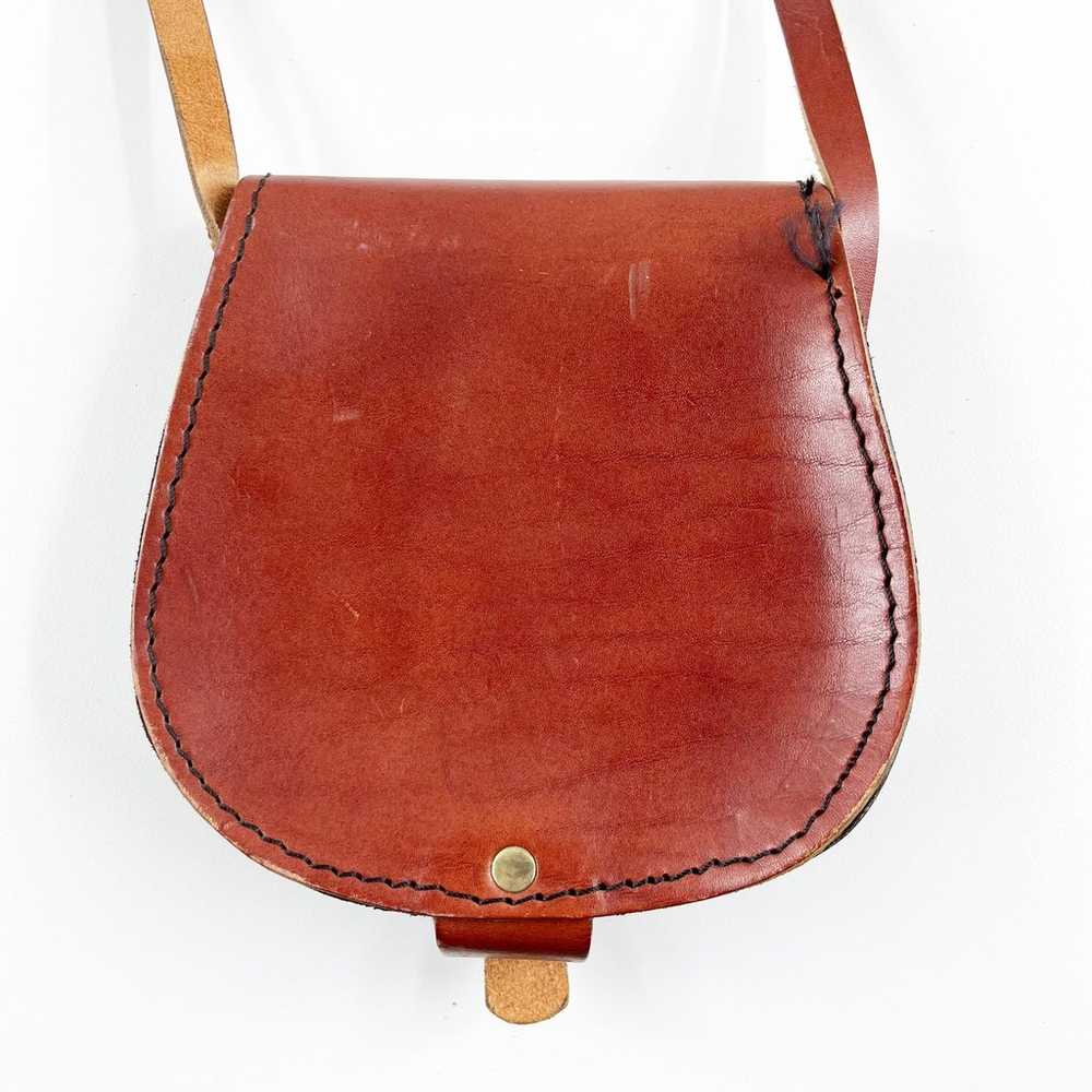 Genuine Leather Crossbody Ireland Saddle Bag Purs… - image 5