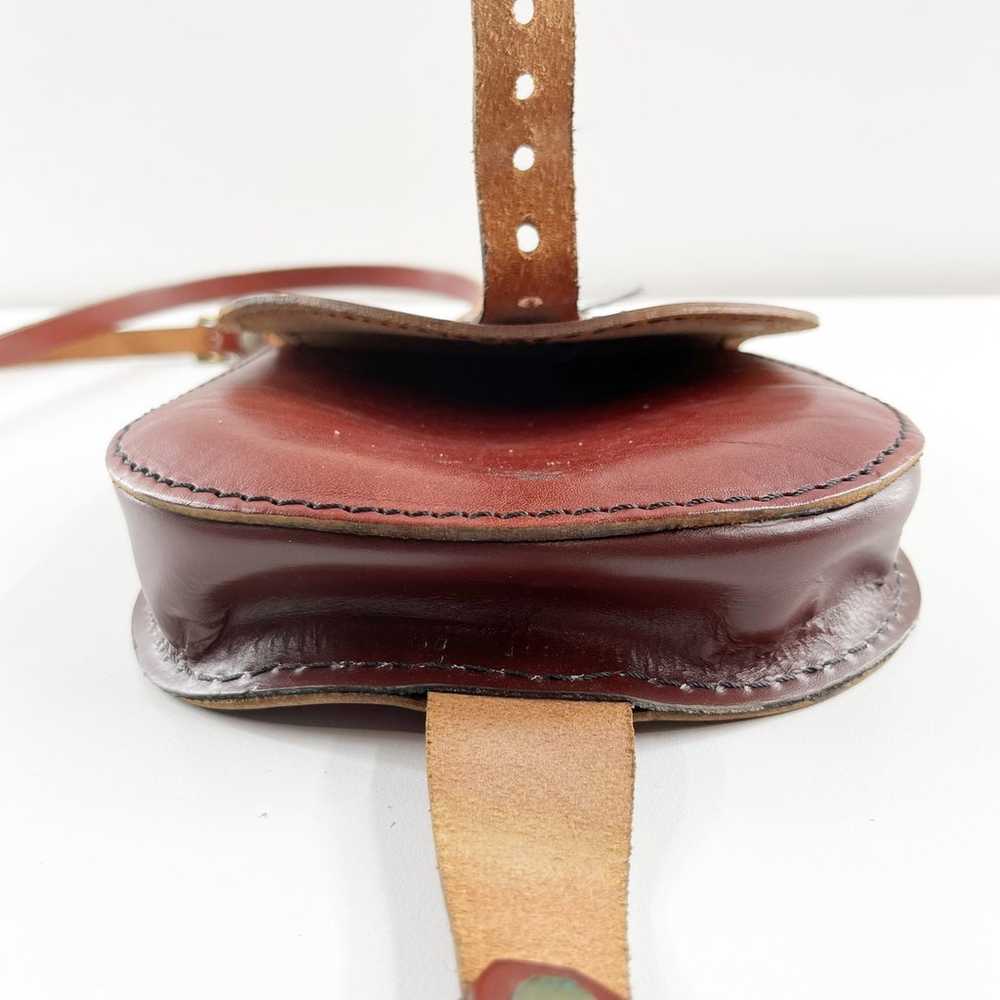 Genuine Leather Crossbody Ireland Saddle Bag Purs… - image 6