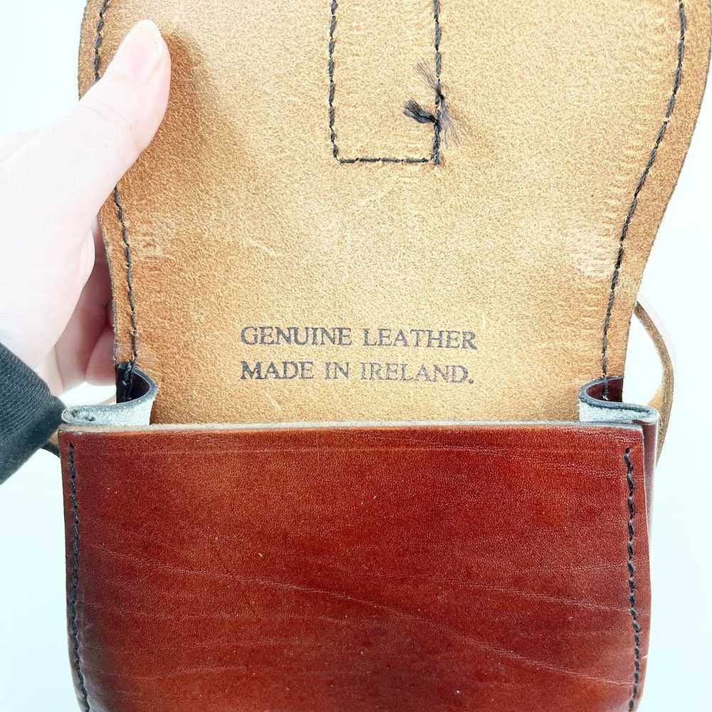 Genuine Leather Crossbody Ireland Saddle Bag Purs… - image 9