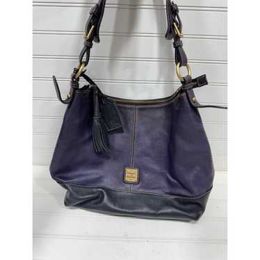 Dooney and Bourke 1975 Leather Handbag Hobo Purple