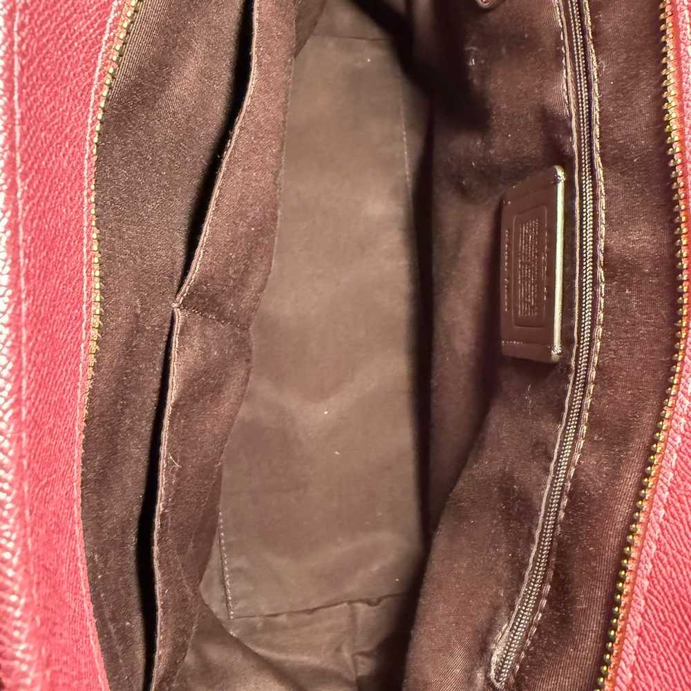 Coach Pink Shimmer Leather Tote - image 10