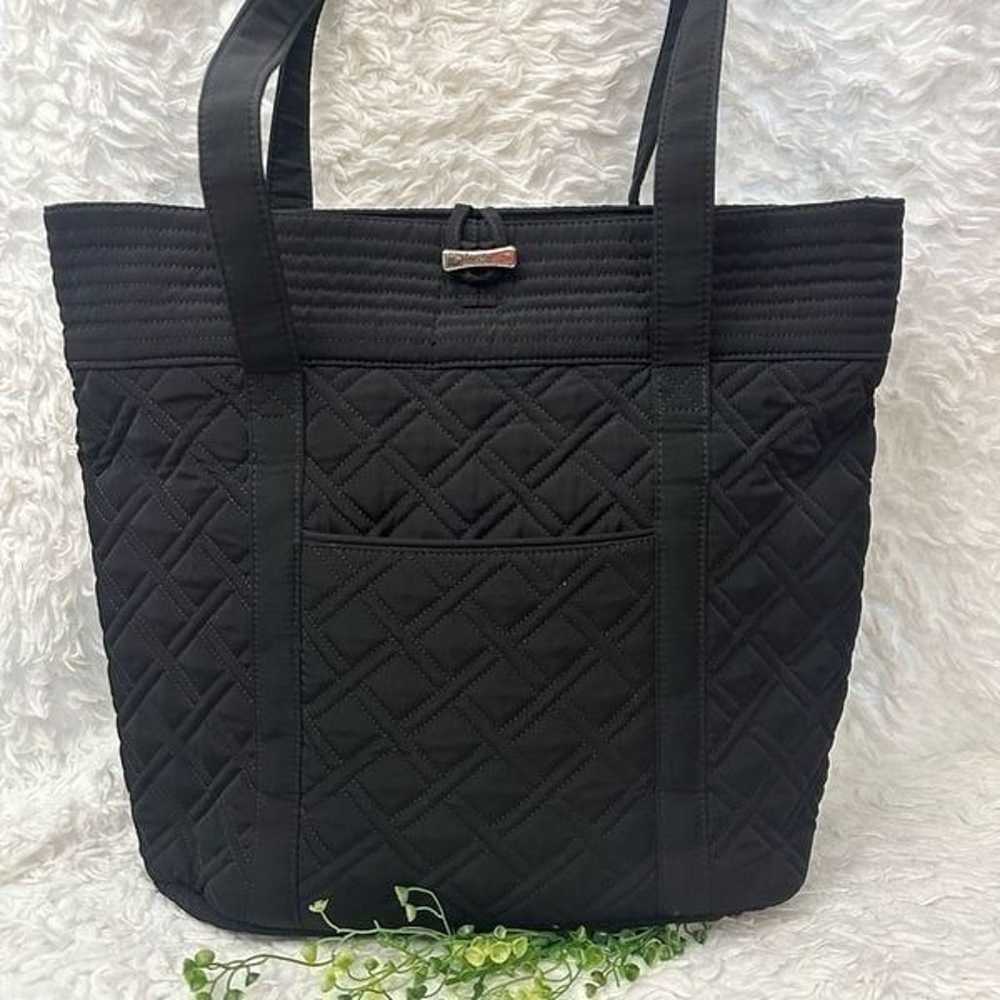 Vera Bradley Large Black Quilted The Commuter Tot… - image 2