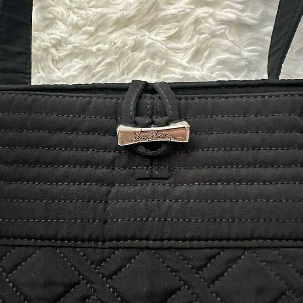 Vera Bradley Large Black Quilted The Commuter Tot… - image 3