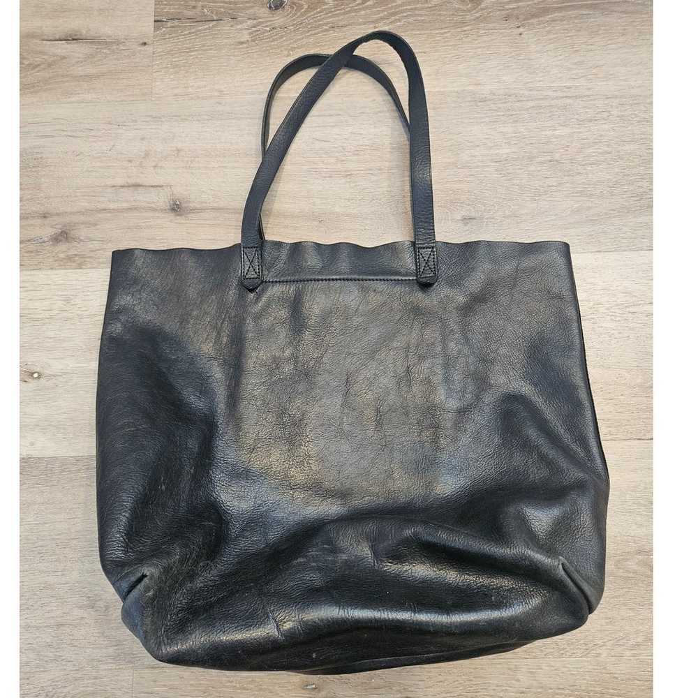 Madewell Black Leather Transport Tote Shoulder Ba… - image 10