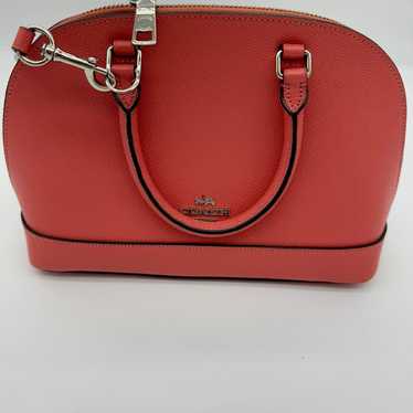 MINI SIERRA SATCHEL IN CROSSGRAIN LEATHER WITH high quality MULTI EDGEPAINT (COACH F13310)