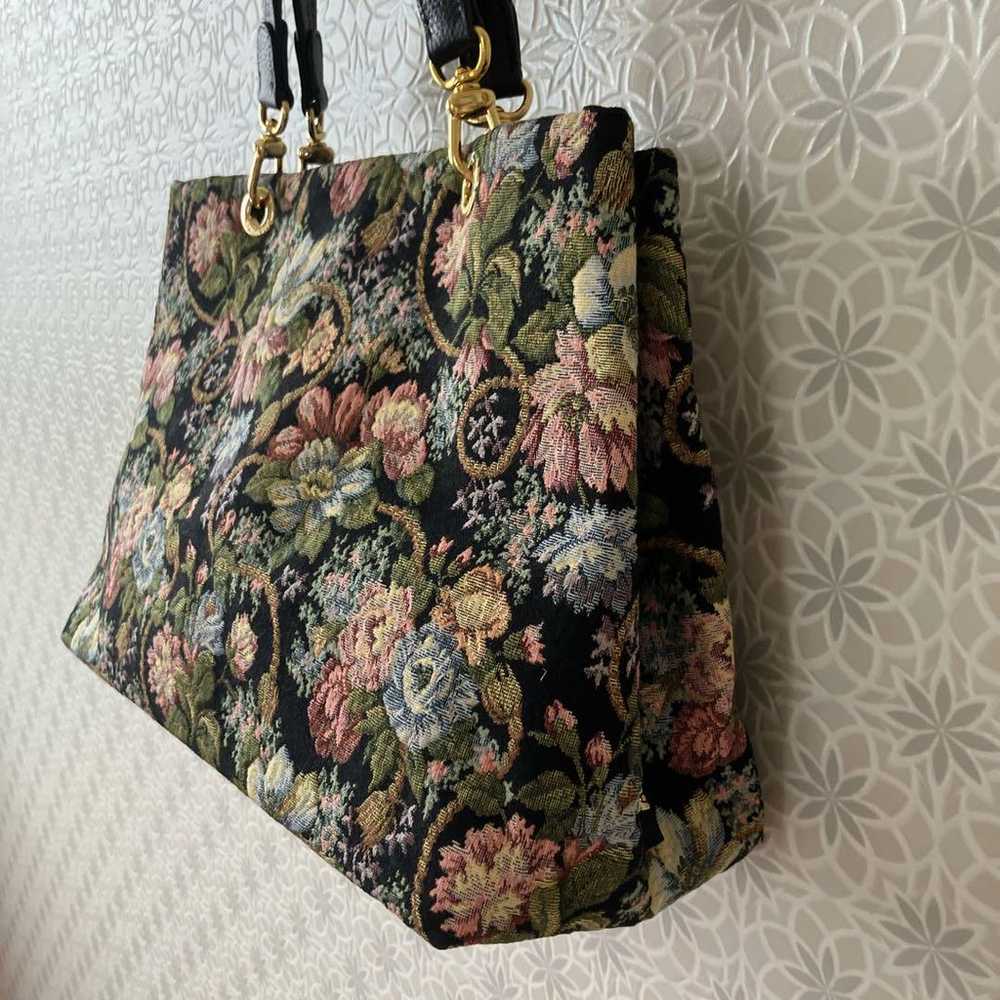 Think Bee! Floral Jacquard Woven Tote Bag - image 4