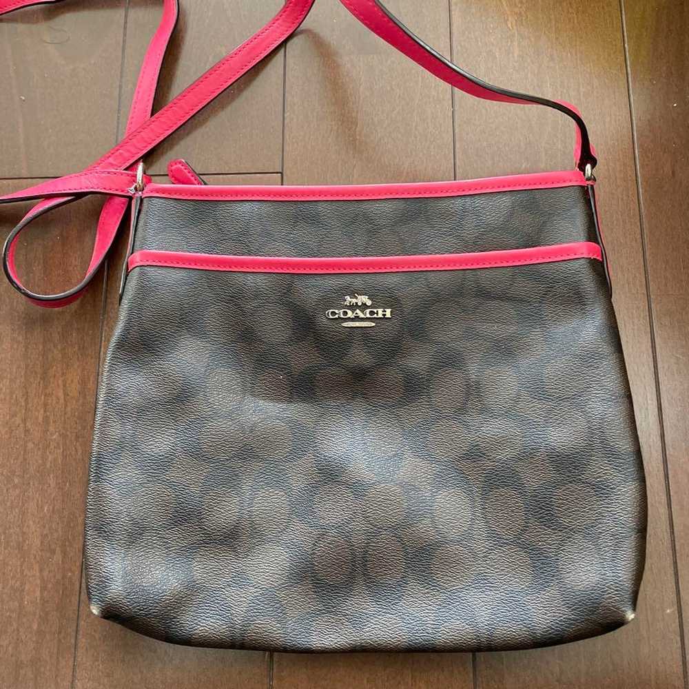 COACH Leopard Print Shoulder Bag - image 1