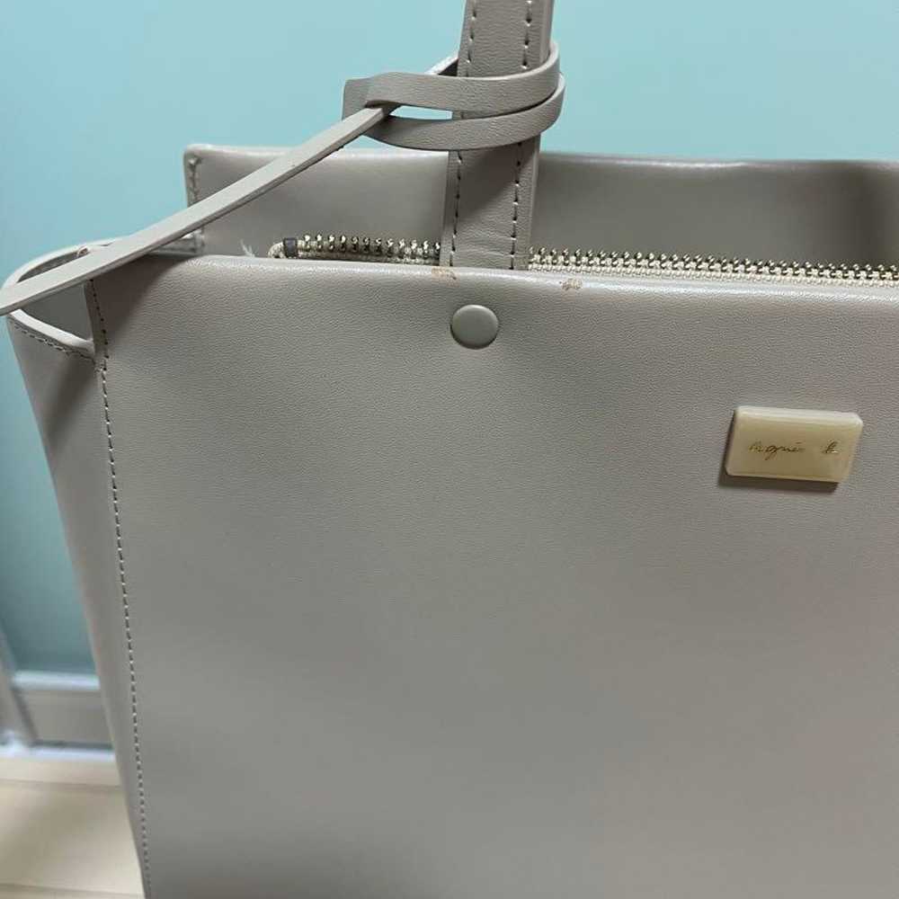 agnes b. Agnès B. Shoulder Bag Handbag Beige - image 11