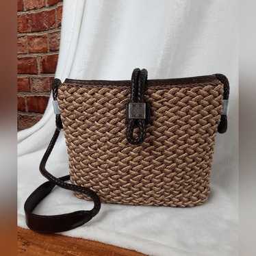 Brighton Woven Straw Crossbody Bag