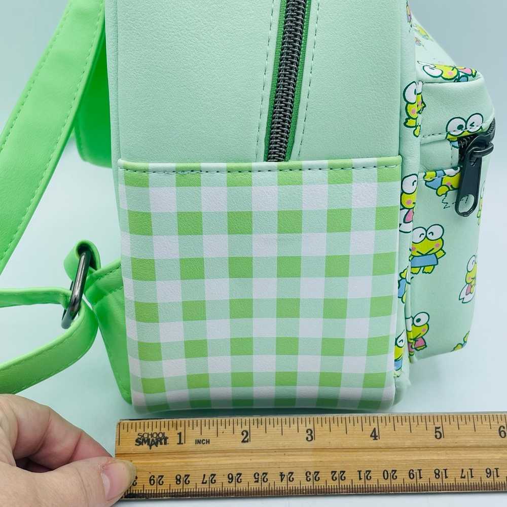 Loungefly Sanrio Keroppi Green Gingham Style Frog… - image 11