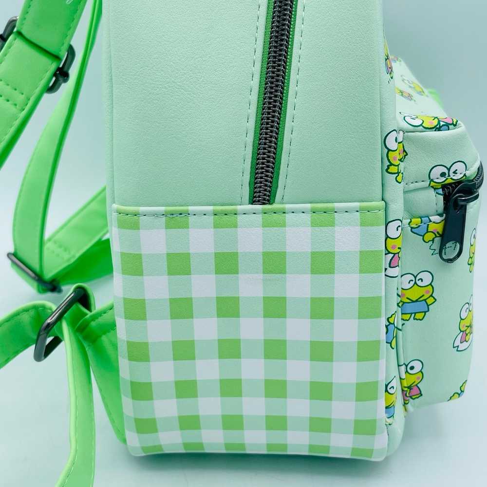 Loungefly Sanrio Keroppi Green Gingham Style Frog… - image 12