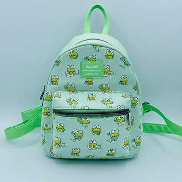 Loungefly Sanrio Keroppi Green Gingham Style Frog… - image 1