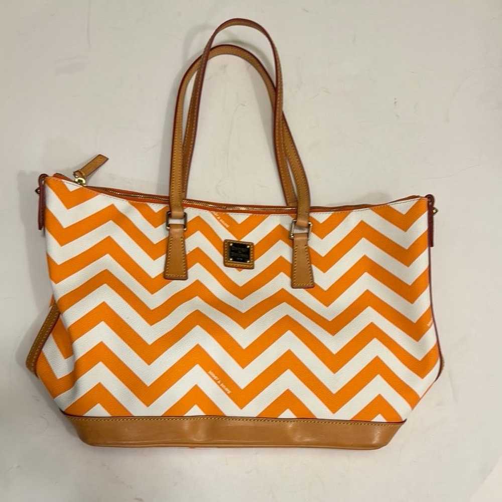 Dooney and Bourke Stripe Tote Bag - image 1