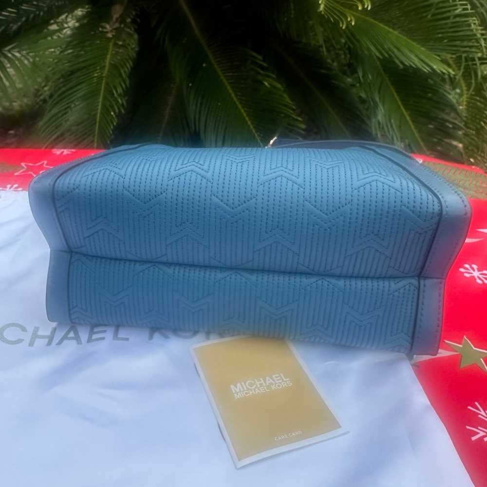 Michael Michael Kors Blue Whitney Purse Like New,… - image 6