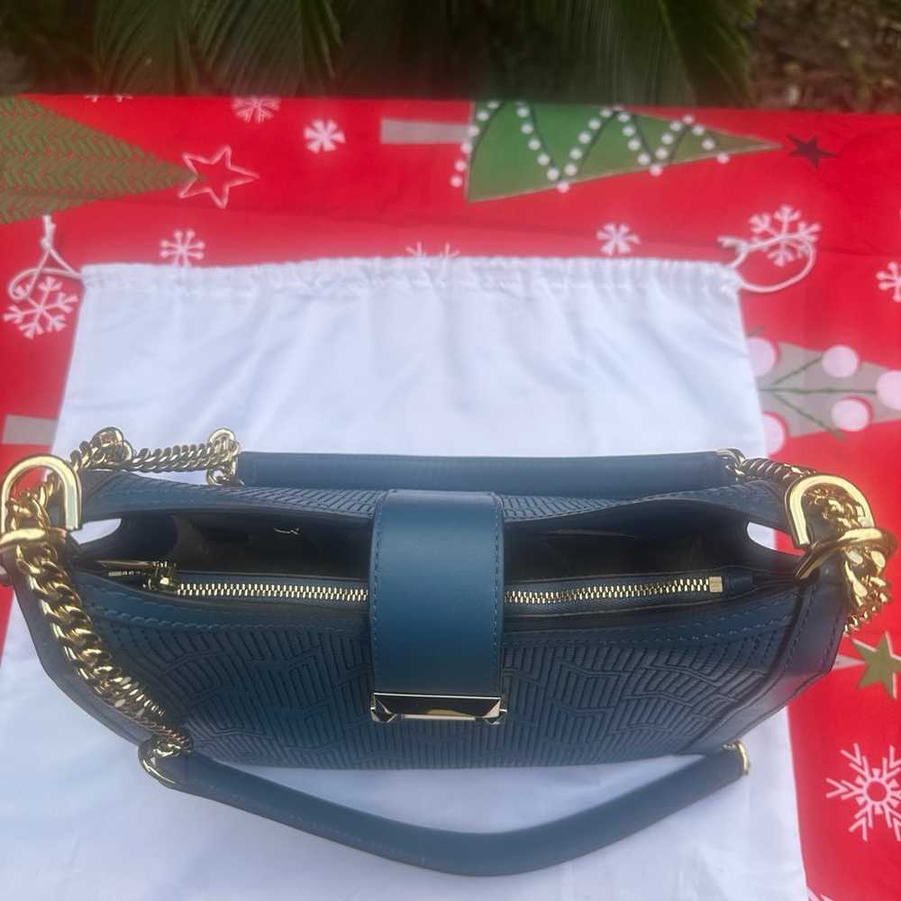 Michael Michael Kors Blue Whitney Purse Like New,… - image 8