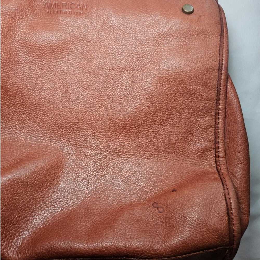 American Leather Company Brandy Pebble Lenox Trip… - image 6