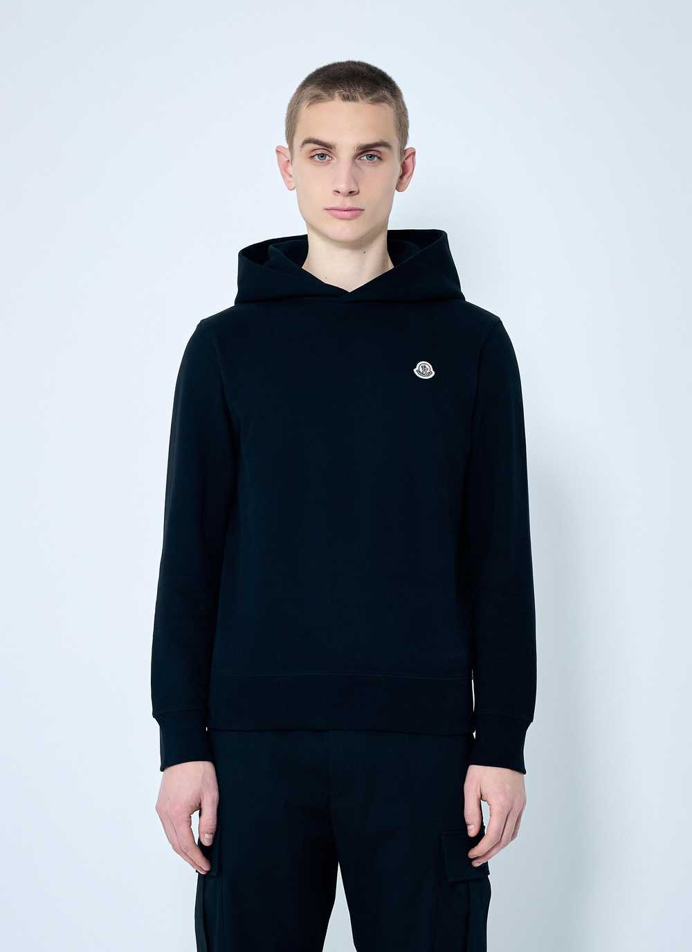 Moncler Logo Patch Hooded Sweatshirt - image 1