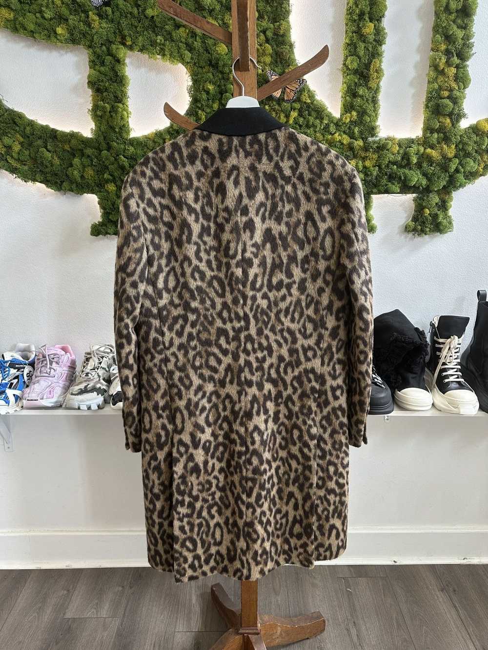 Amiri Rare Amiri Leopard Print Faux Fur Trench Co… - image 2