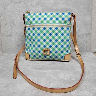 Dooney outlet & Bourke seafoam gingham crossbody