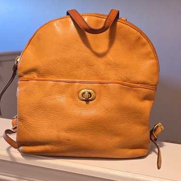 Margot New York Camel Tan Leather Backpack