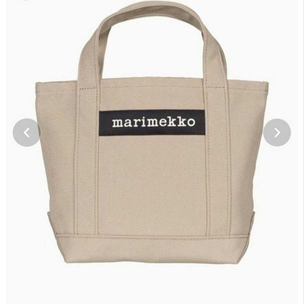 【Excellent Condition】marimekko seidi Beige Tote B… - image 1