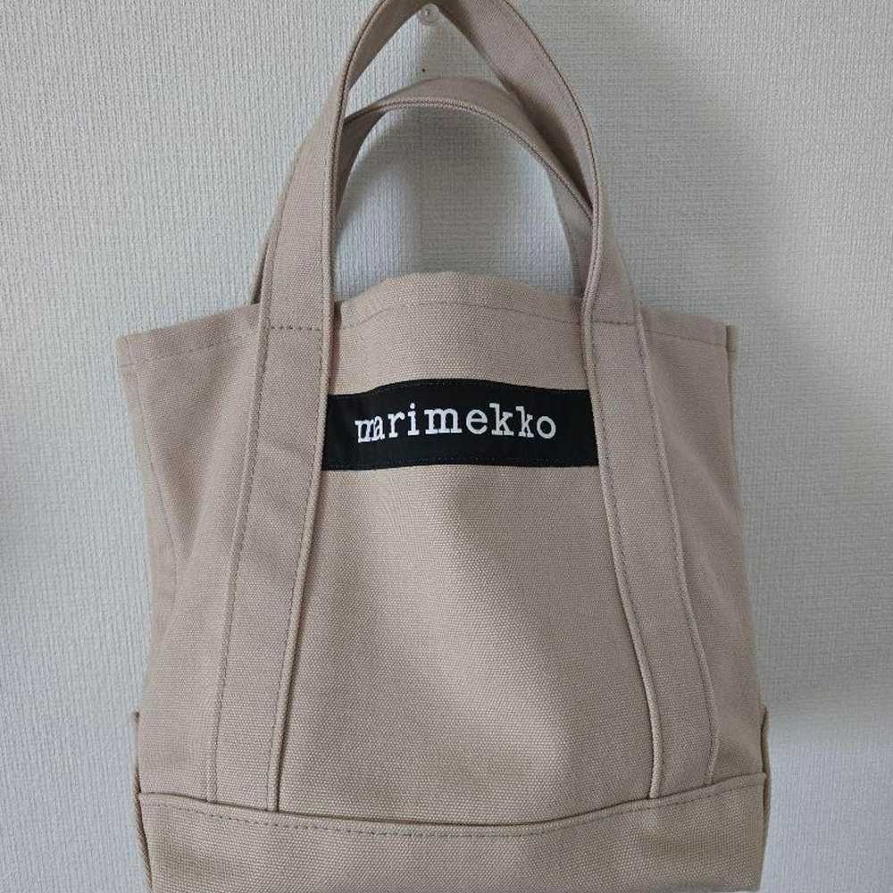 【Excellent Condition】marimekko seidi Beige Tote B… - image 3