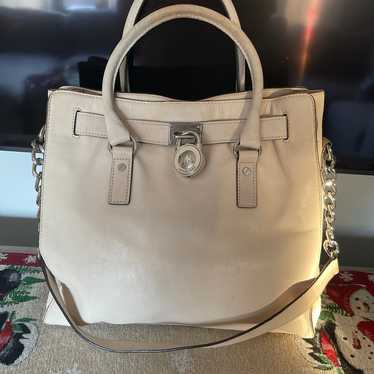 Michael Kors Leather Oversized Cream