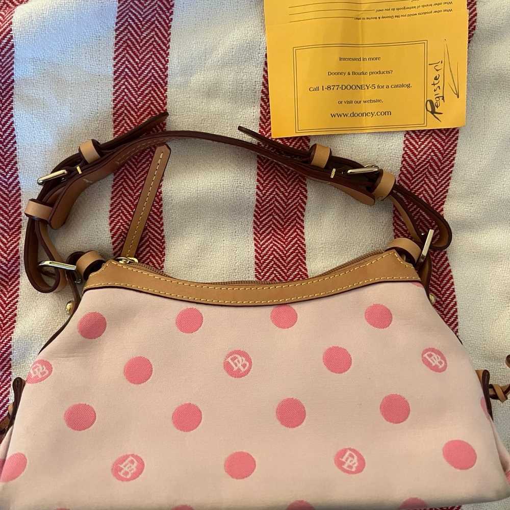 Dooney Bourke Pink Polka Dot shoulder bag - image 2