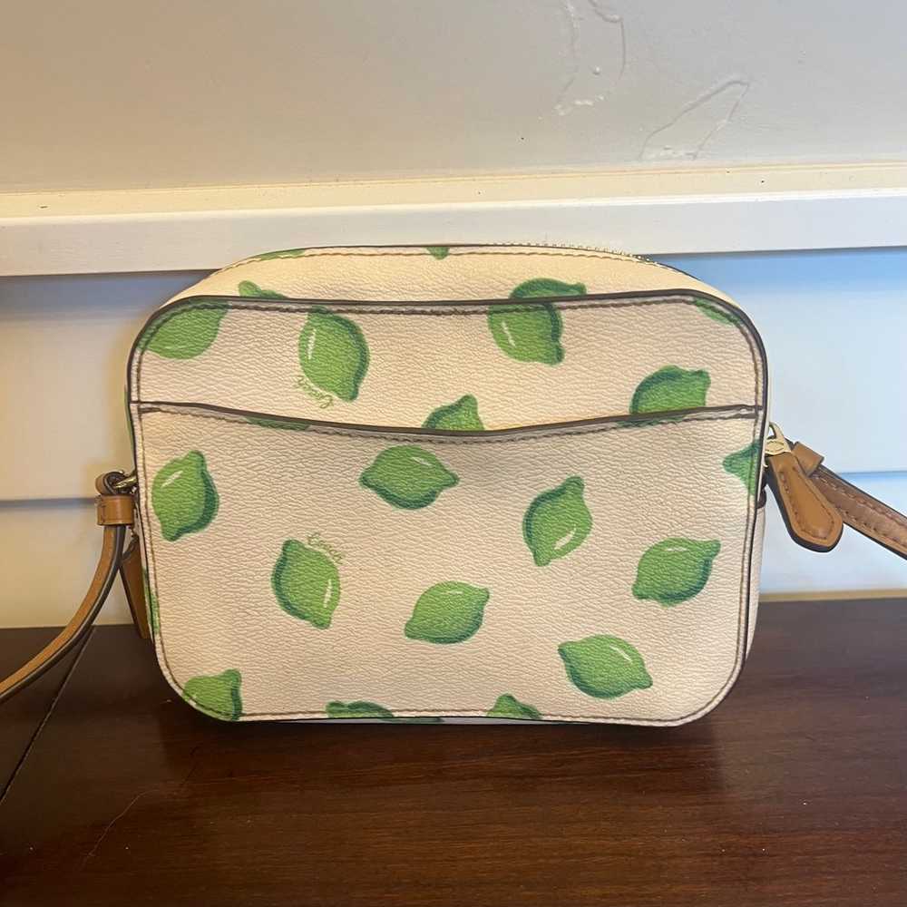 Coach Mini Camera Bag With Lime Print - image 5