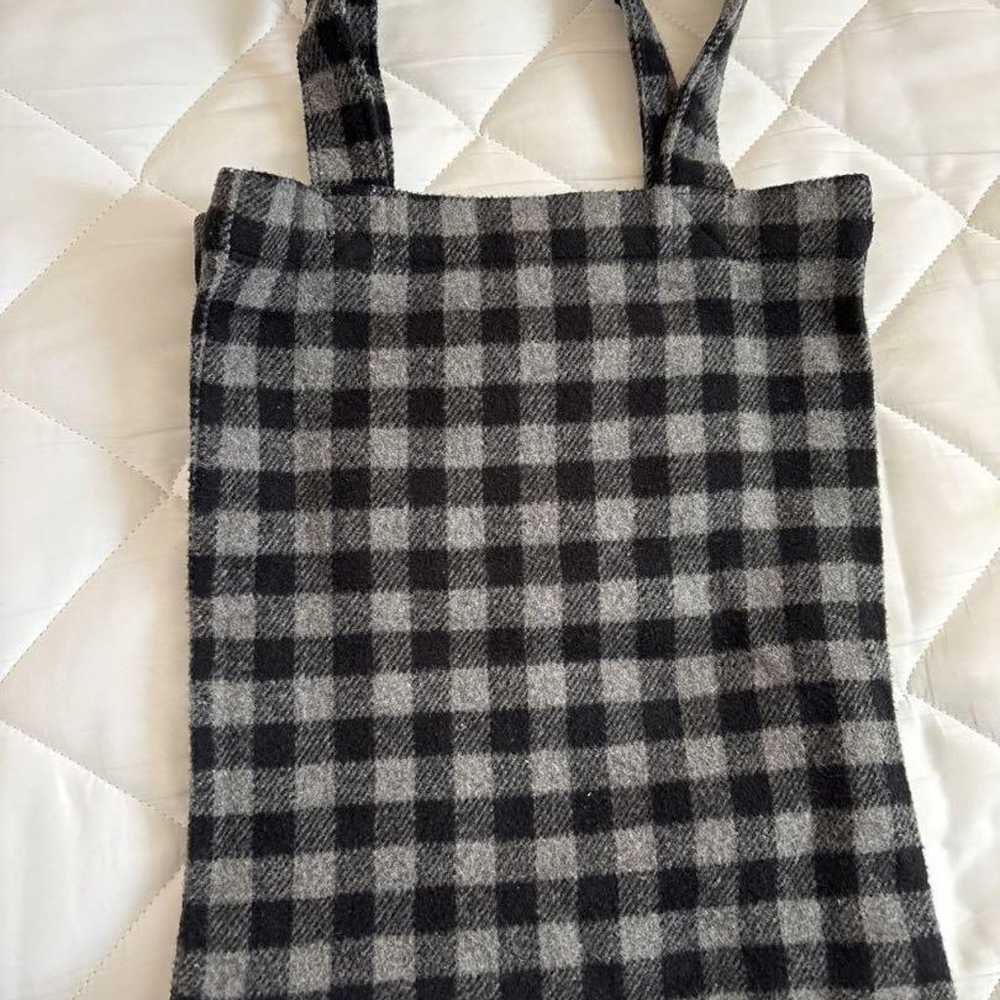 APC Wool Check Tote Bag - image 2