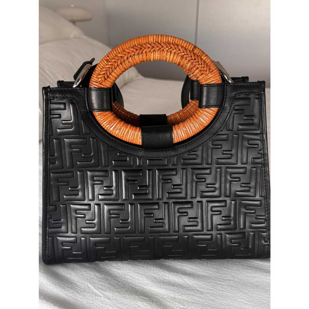 Fendi Runaway Shopping leather handbag - image 11