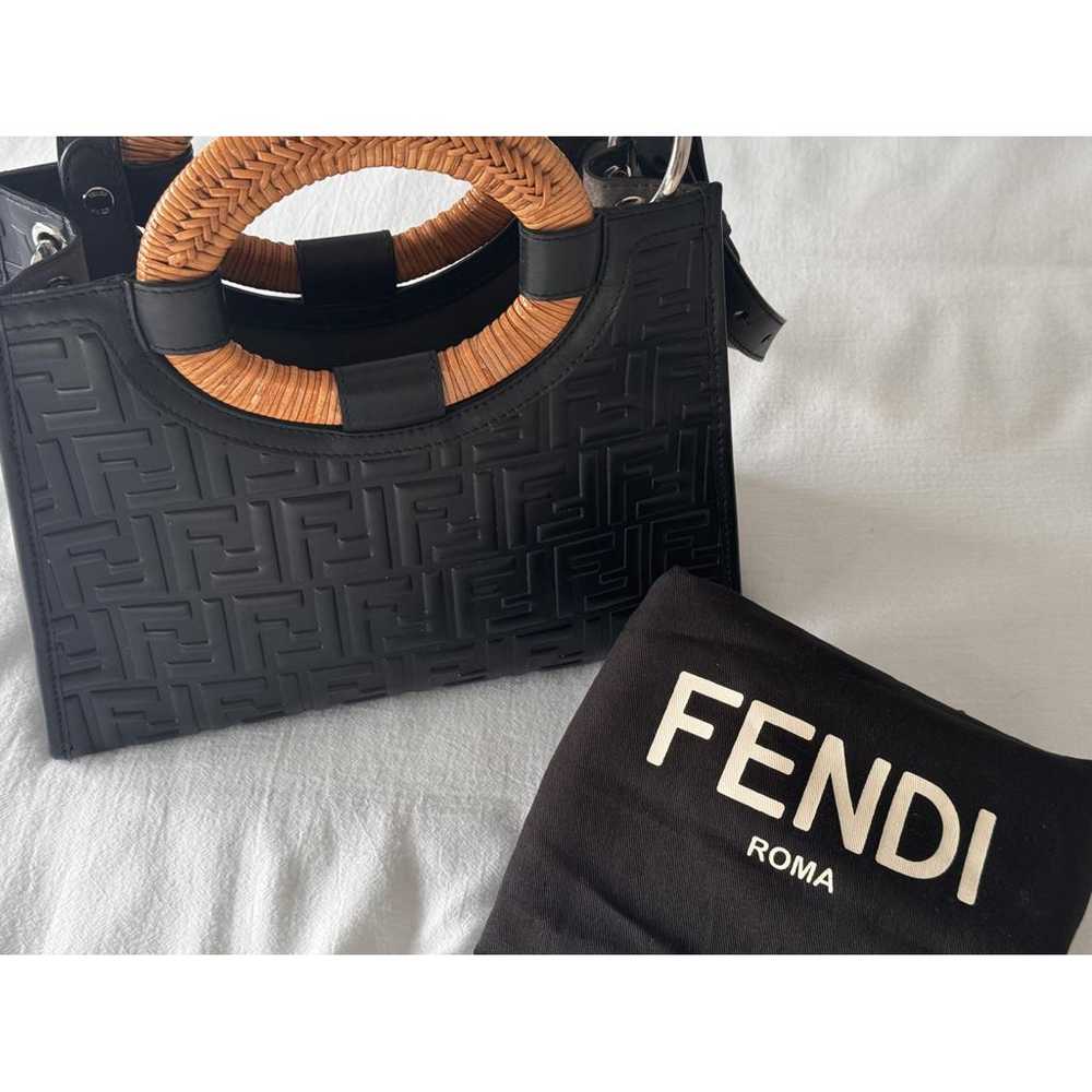 Fendi Runaway Shopping leather handbag - image 6