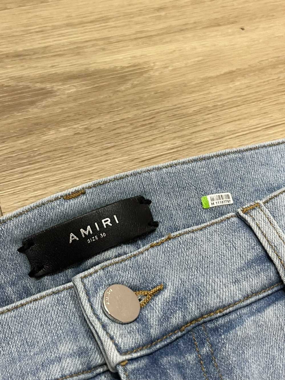 Amiri × Designer × Distressed Denim Amiri Plain L… - image 3