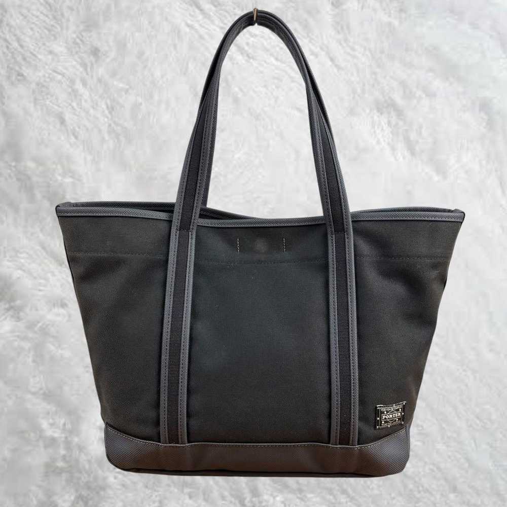 Porter Porter Girl Tote Bag M Black Dot Logo Canv… - image 2