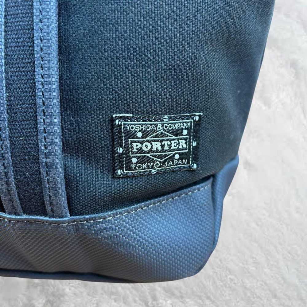 Porter Porter Girl Tote Bag M Black Dot Logo Canv… - image 3