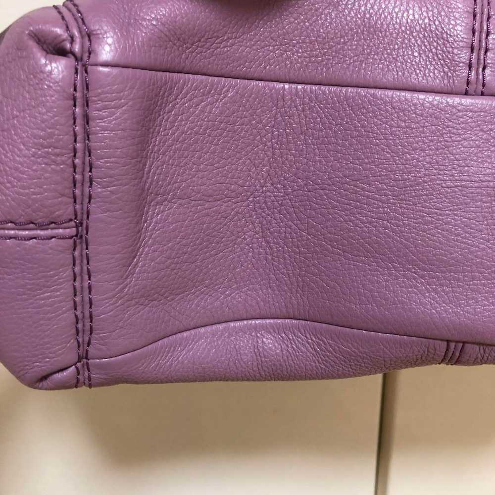 COACH Shoulder Bag Purple Leather. - image 8