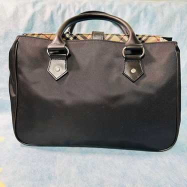 Burberry Blue Label Tote Bag Black Nylon